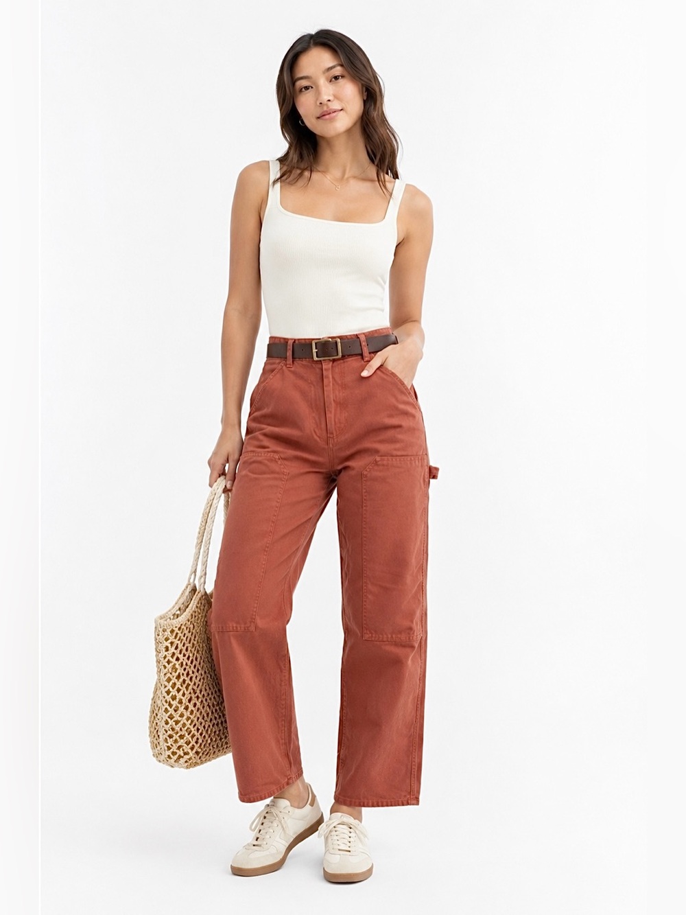 Aritzia Wilfred Free Brennan Utility Carpenter Pant Rust Size 0